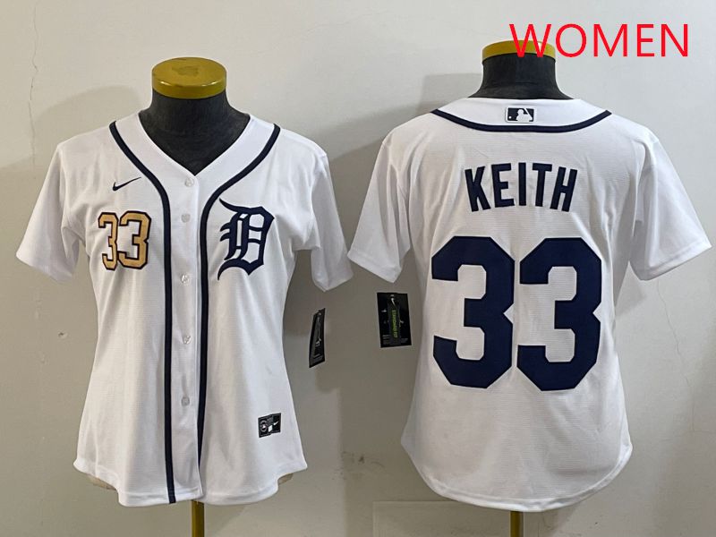 Women Detroit Tigers #33 Keith White Game 2025 Nike MLB Jersey style 2->women mlb jersey->Women Jersey